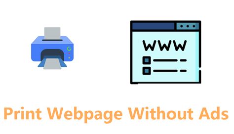 how to print a web page without ads